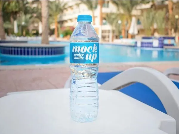 4 Sights of Hand Holding Water Bottle Mockup 1