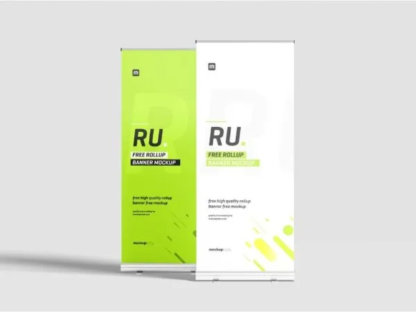 4 Sights of Roll Up Banner Mockup 1
