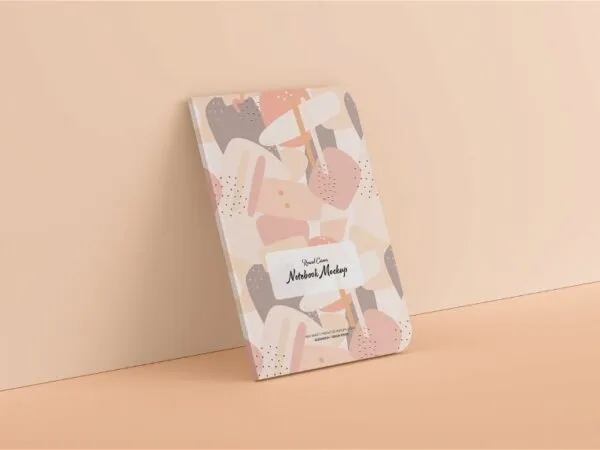 4 Sights of Round Corner Notebook Mockup 1