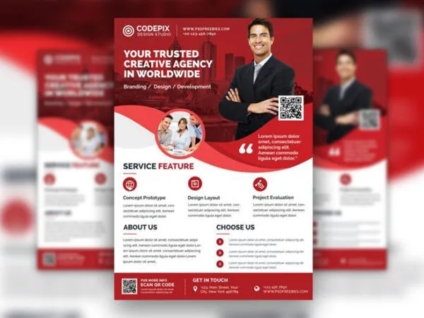 4 Urban Abstract Corporate Flyer Templates 1