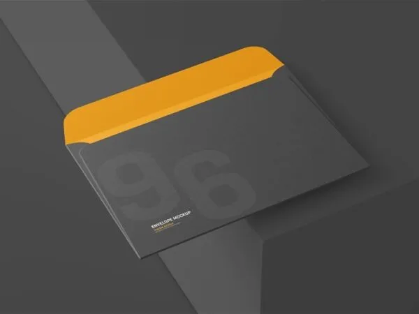 4 Varied Showcases of Envelope Mockup 1