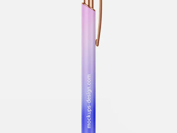 4 Versions of Ballpoint Pen with Stylus Mockups 1