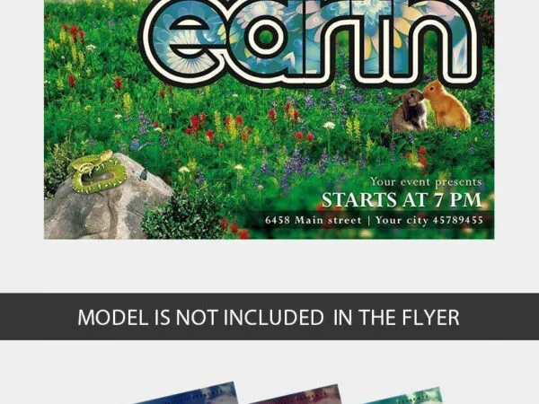 4 Wild Nature Earth Day Flyer Instagram Banner Templates 1