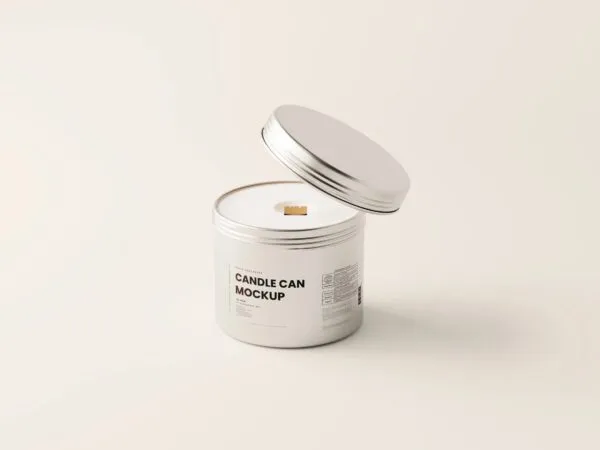 5 Candle Mockups in Various Sights 1