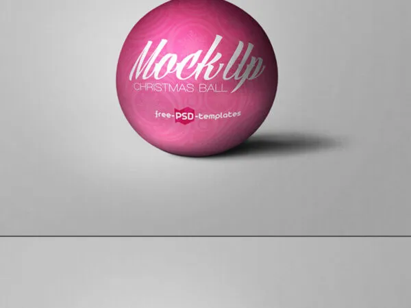 5 Close up Shot Christmas Ball Mockups in Different Angles 1