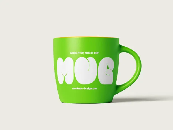 5 Close up Shots of Ceramic Matte Mug Mockups 1