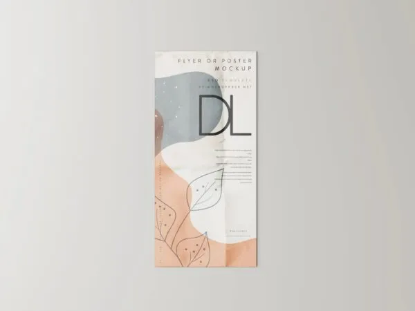 5 DL Size Flyer Poster Mockups in Various Sights 1