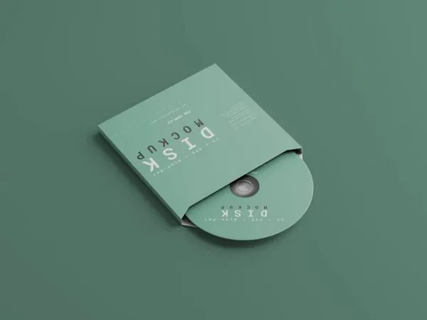5 Disc Mockups with Box Packaging in Various Sights 1