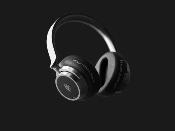 5 Generic Wireless Headphone Mockups in Distinct Shots 1
