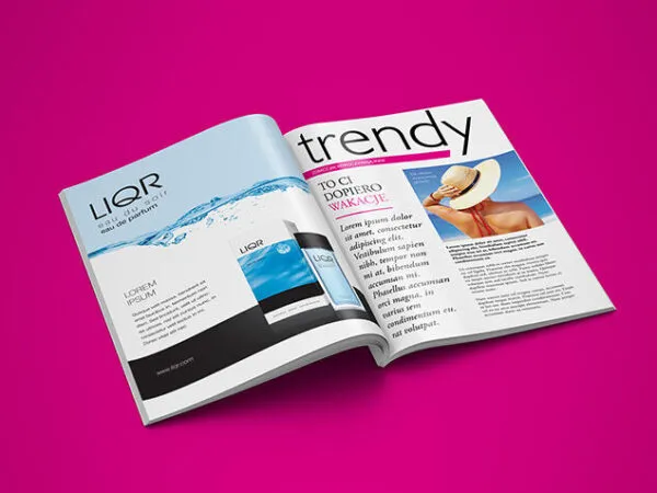 5 Glossy Magazine Mockups Featuring the Cover and Inner Pages 1