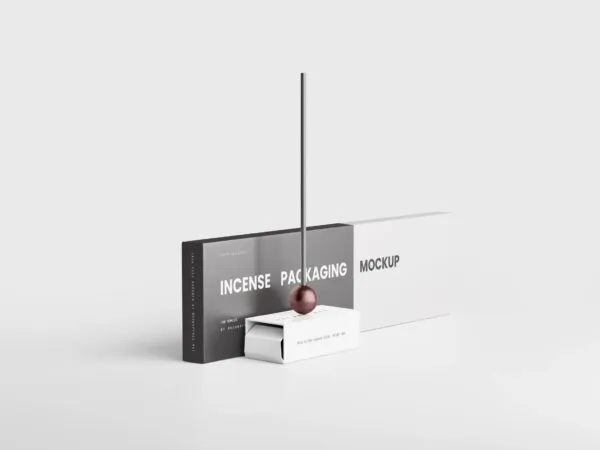 5 Incense Packaging Mockups in Different Sights 1