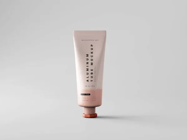 5 Mockups of Metallic Cosmetic Tubes in Distinct Visions 1