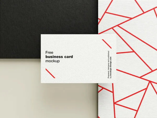 5 Mockups of Stationery Set Featuring Textured Papers 1