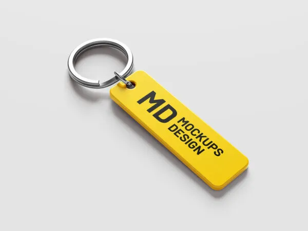 5 Rectangle Keychain Mockups in Varied Visions 1