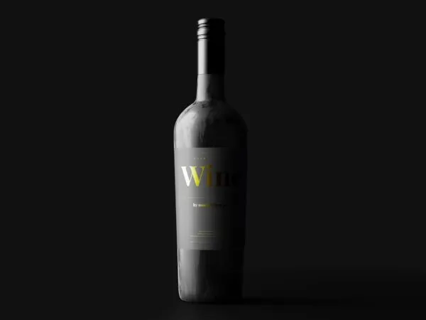 5 Screw Cap Wine Bottle Mockup Distinct Visions 1