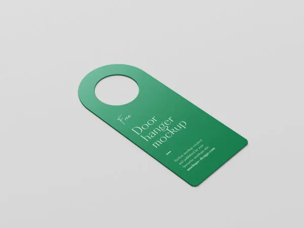 5 Shots of Door Hanger Mockup 1