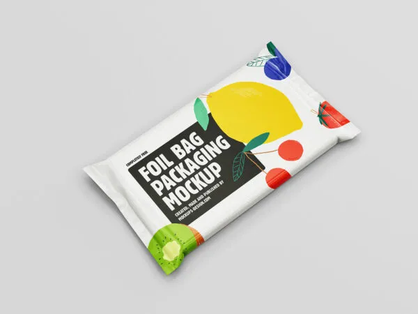 5 Shots of Food Pouches Mockup 1