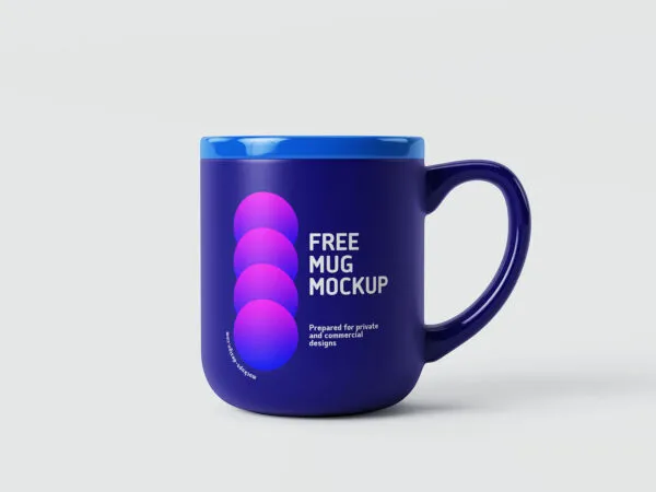 5 Shots of Glossy Matt Mug Mockup 1