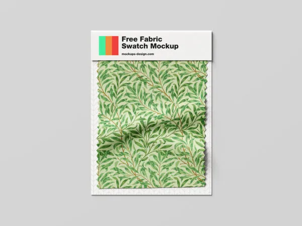 5 Showcases of Fabric Swatch Mockup 1