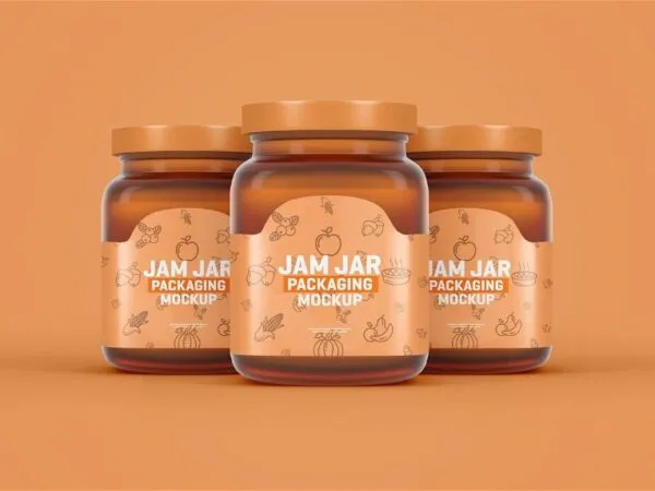 5 Showcases of Jam Jar Mockup 1
