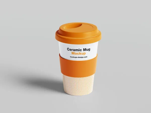 5 Showcases of Mug Mockup with Rubber Band 1