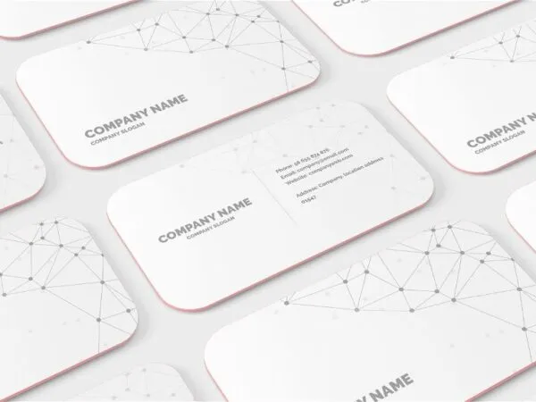 5 Showcases of Rounded Corner Business Card Mockup 1