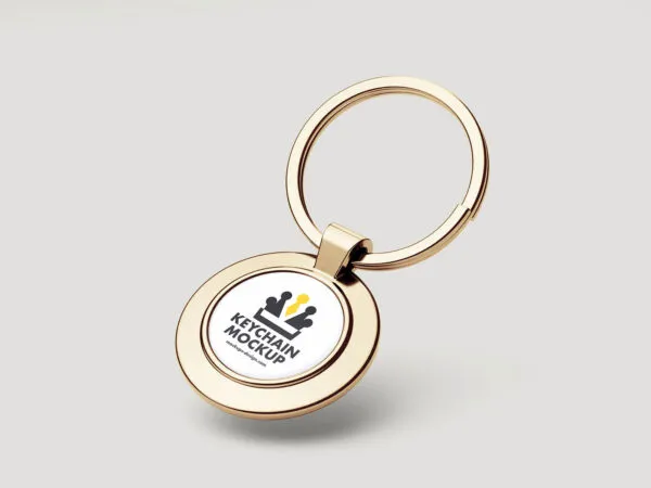 5 Showcases of Shiny Key Chain Mockup 1