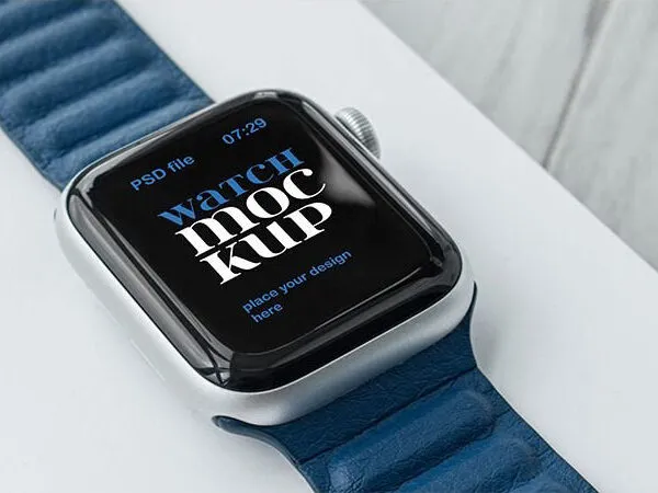 5 Sights of Apple Watch Mockup 1