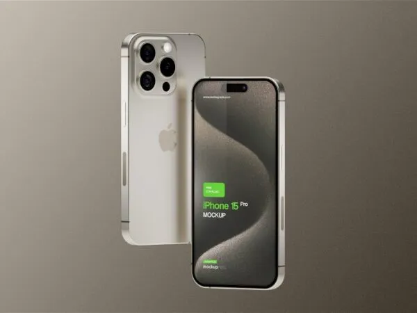 5 Sights of iPhone 15 Pro Mockup 1