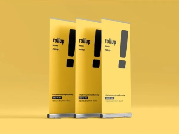 5 Visions of Rollup Banner Mockup 1