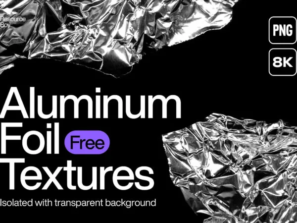 50 Aluminium Foil Textures 1