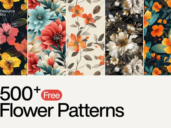 500 Flower Patterns 1