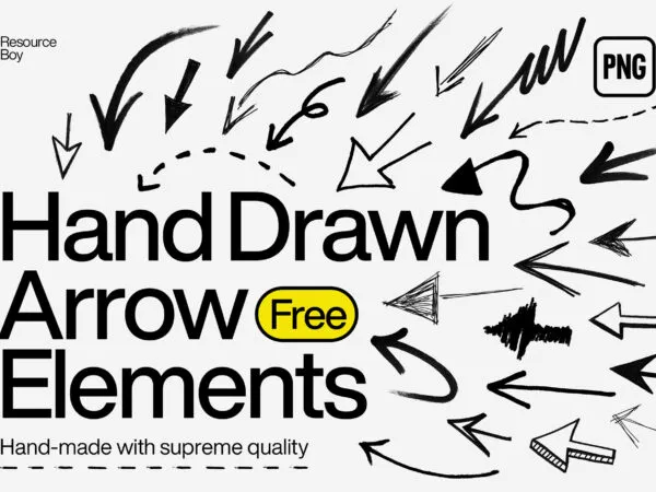 500 Hand Drawn Arrow Elements 1
