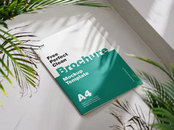 6 A4 Brochure Mockups with Sunny Scene in Varied Shots 1