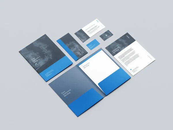 6 Mockups Featuring Stationery in Different Views 1