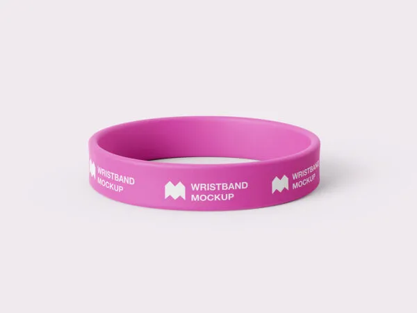 6 Mockups of Realistic Gravity Silicone Wristband 1