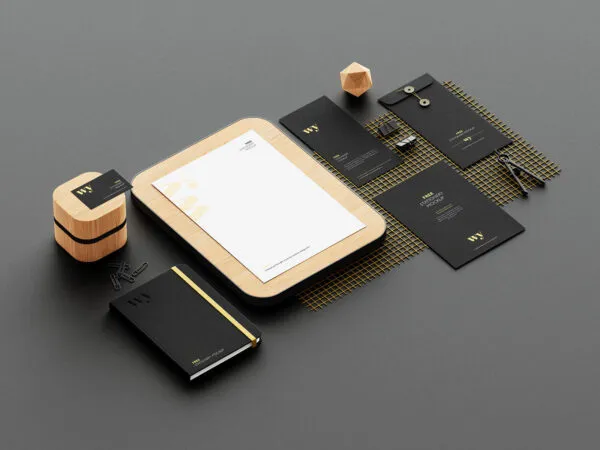 7 Mockups of Stationery in Different Views 1