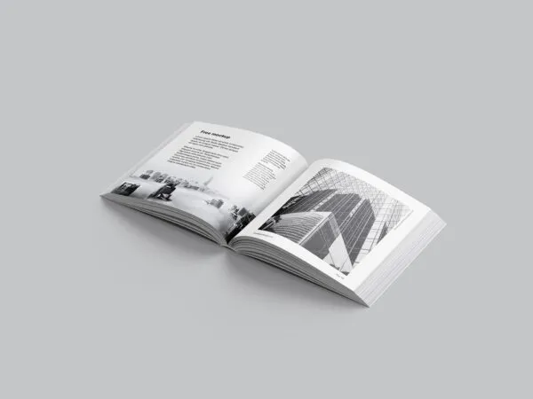 7 Square Book Mockups in Various Shots 1