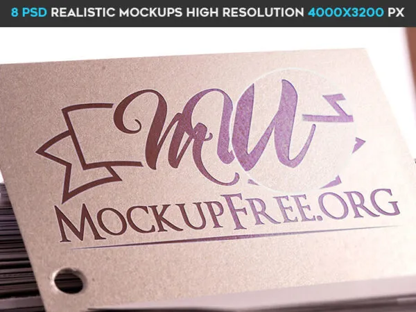 8 Realistic Logo Mockups in Different Views 1