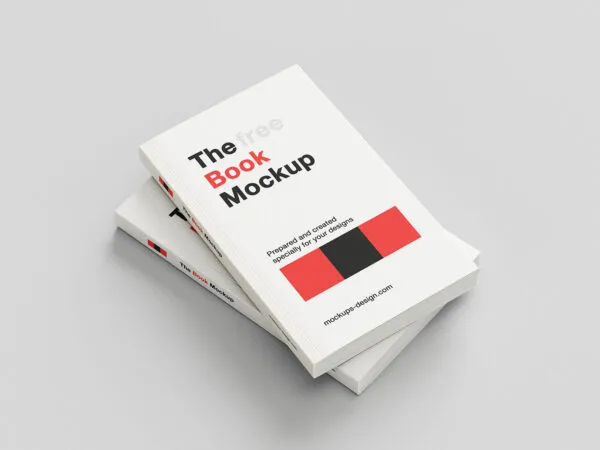 8 Shots of Book Mockup with Flap Cover 1