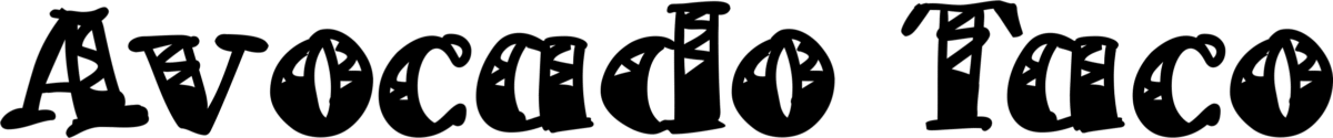A Avocado Taco Font 1