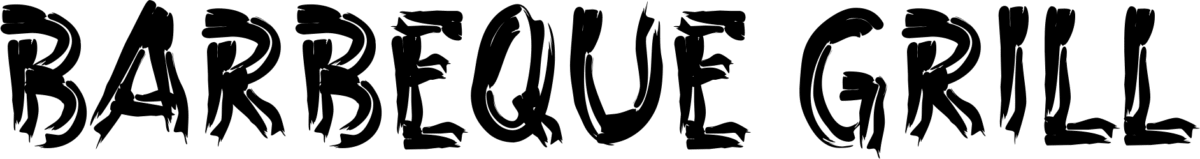 A Barbeque Grill Font 1