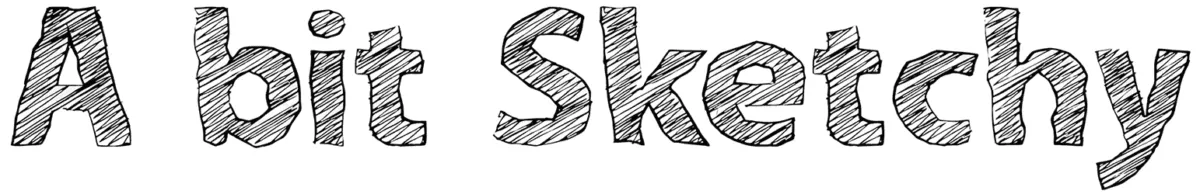 A Bit Sketchy Font 1