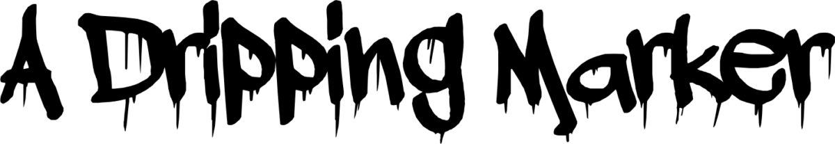 A Dripping Marker Font 1
