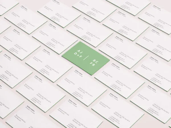 A Flood of Perspective Business Card Mockup 1