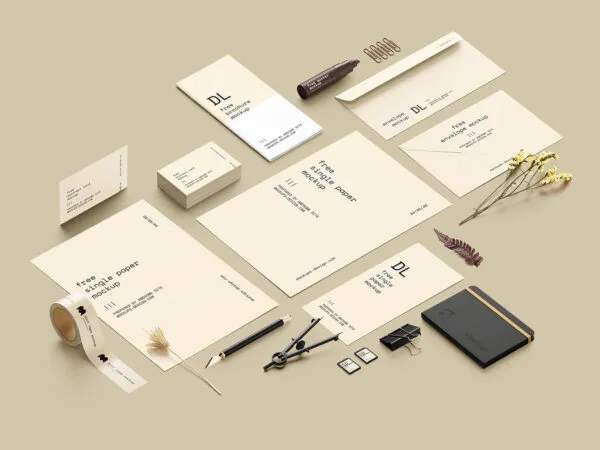 A Large Scene Creator Stationery Mockup 1