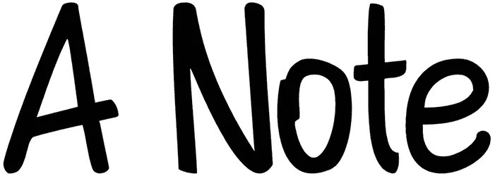 A Note Font 1