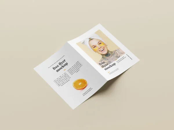 A Set of Six Folded A5 Flyer Mockup 1