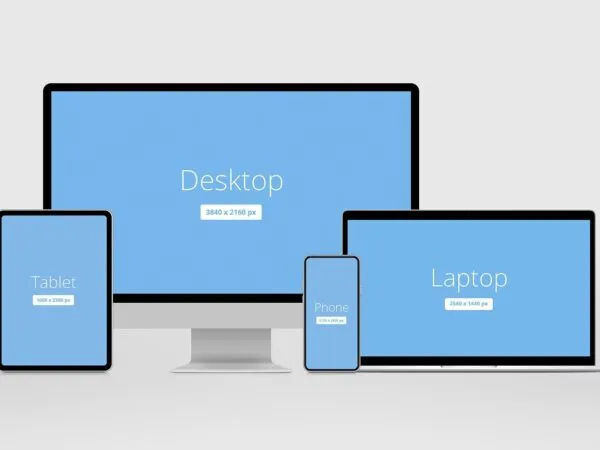 A Simple Pack of Screens Mockup 1