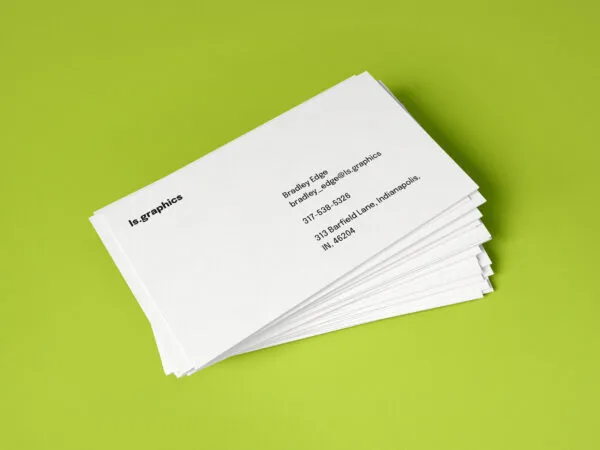 A Stack of Business Cards Mockup 1